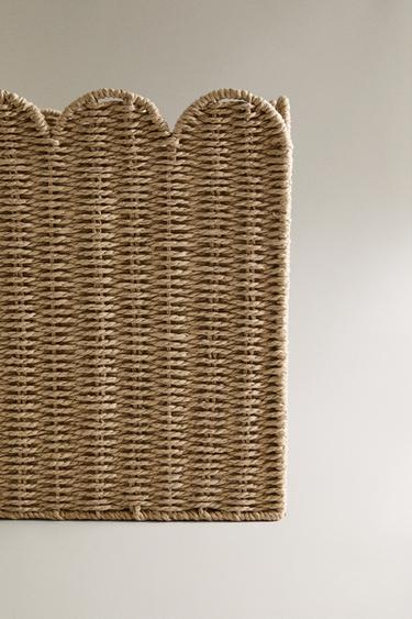 LARGE SCALLOPED HAMPER - Light beige by Zara - Image 4