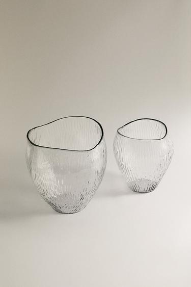 IRREGULAR GLASS VASE - Transparent by Zara - Image 1
