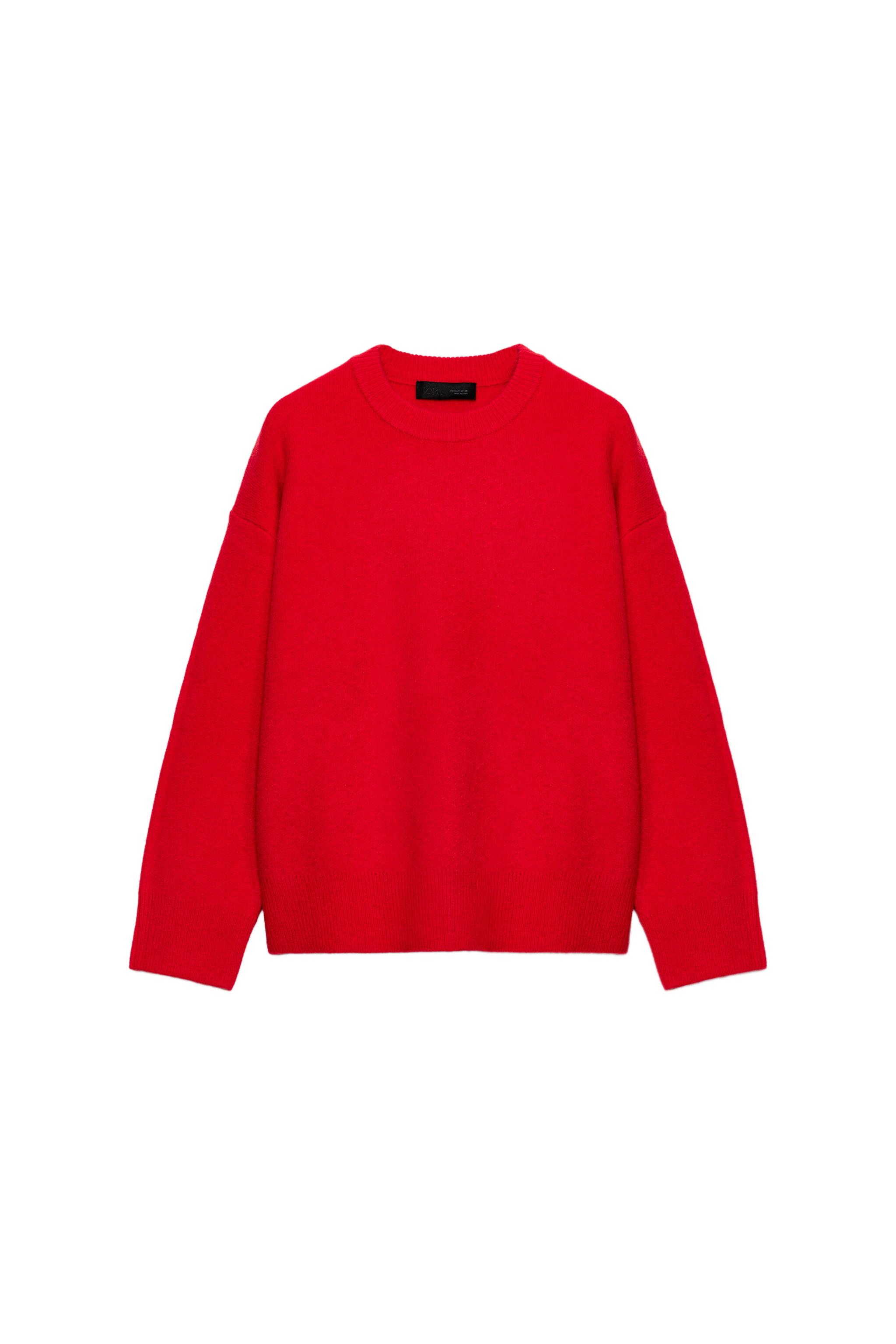 ka na ta XM always summer knit RED 7分袖 SUÉTER DE TRICÔ CANELADO - Vermelho | ZARA Brasil