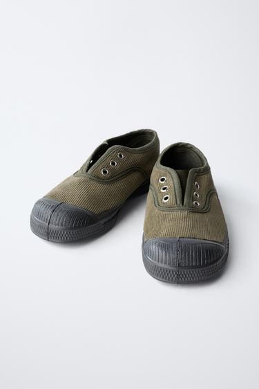 BENSIMON ® X ZARA CORDUROY SNEAKERS - Khaki Green by Zara - Image 2