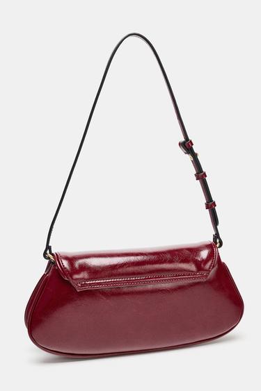 FLAP SHOULDER BAG - Red by Zara - Image 3