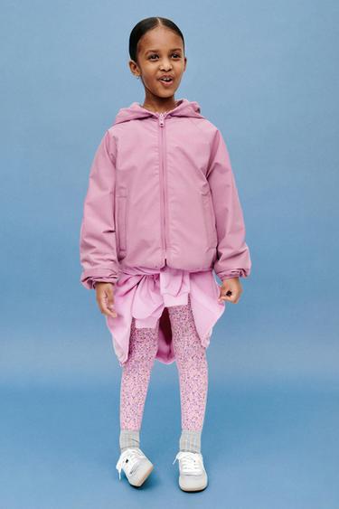 Zara 印花緊身褲 - 淡粉色