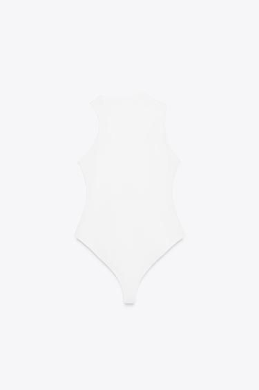HALTER HARDWARE BODYSUIT - White by Zara - Image 5