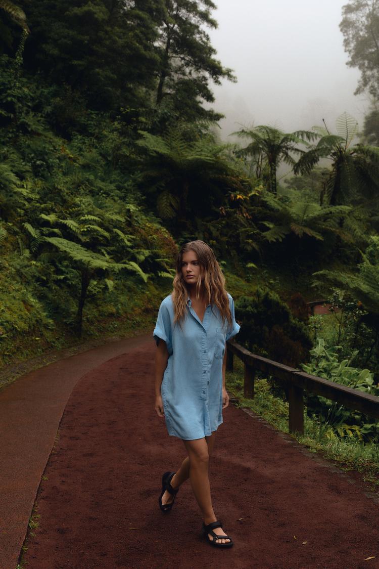 Mono Fluido Monos De Verano Pull And Bear Mono Azul Corto Zara