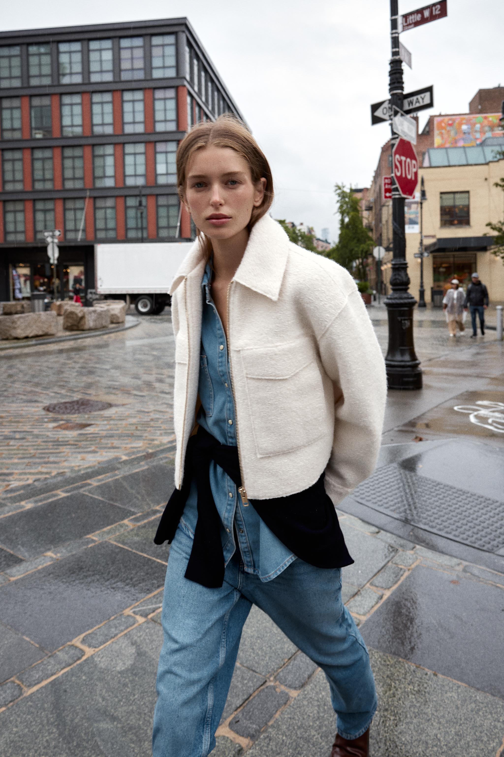 Boucle Jacket Zara Short Sleeve Jacket BOUCLÉ SHORT-SLEEVED JACKET