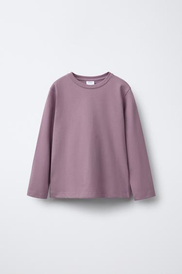 Zara BASIC T-SHIRT - Purple