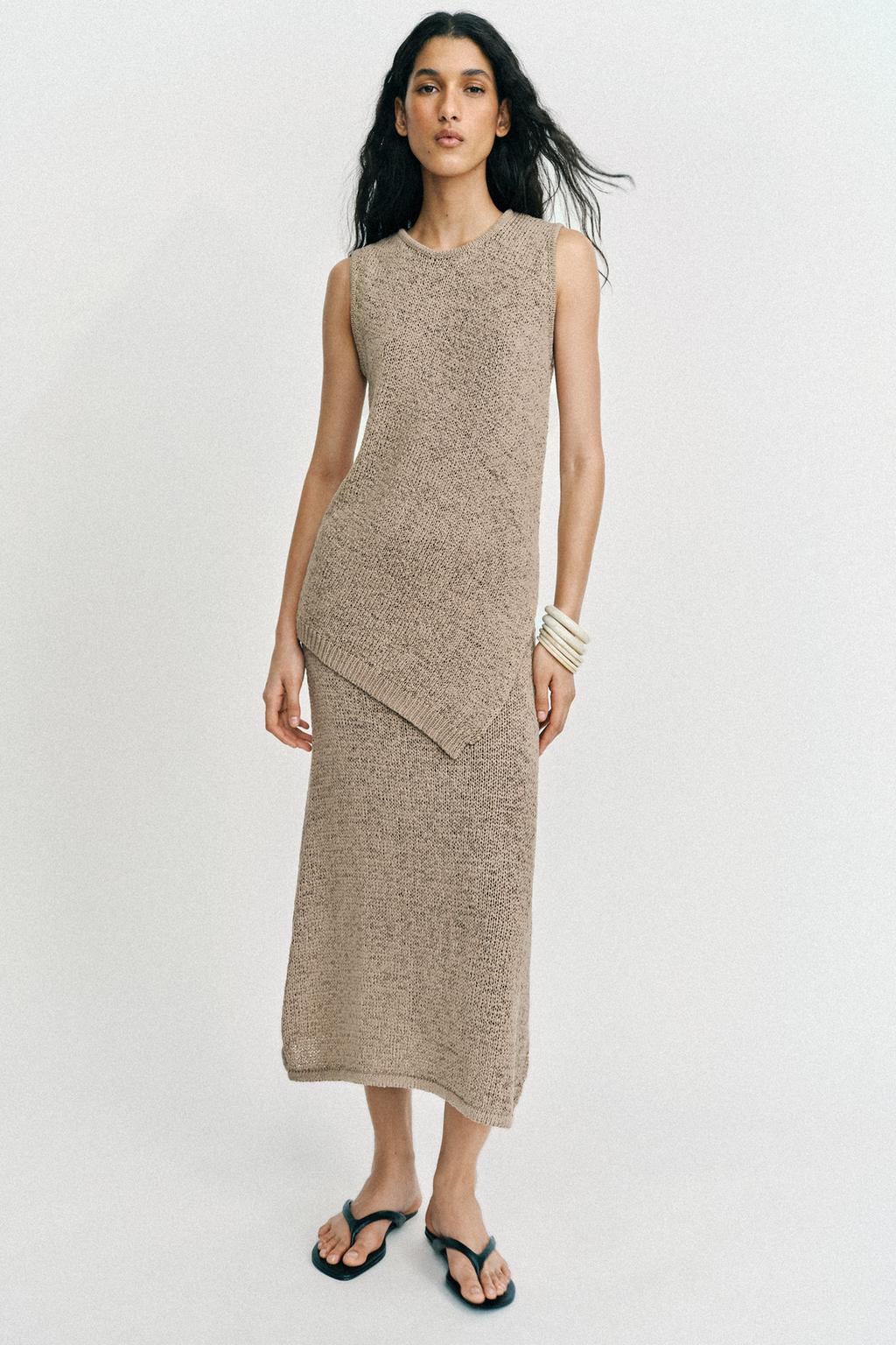 ASYMMETRIC KNIT TOP - image 2