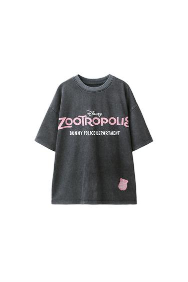 Zara ZOOTOPIA © DISNEY WASHED EFFECT T-SHIRT - Anthracite grey