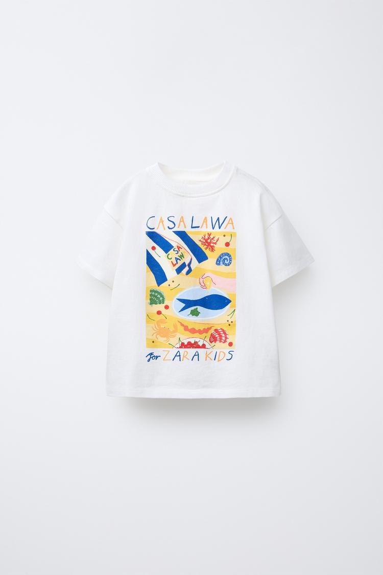 CAMISETA ESTAMPADA CASA LAWA © X ZARA KIDS Branco-marfim ZARA