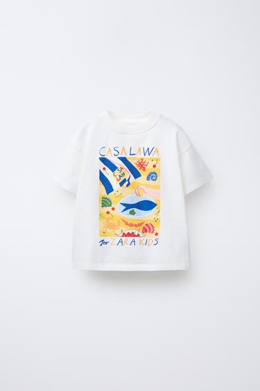 CASA LAWA © X ZARA KIDS PRINTED T-SHIRT - Oyster-white by Zara - Image 0