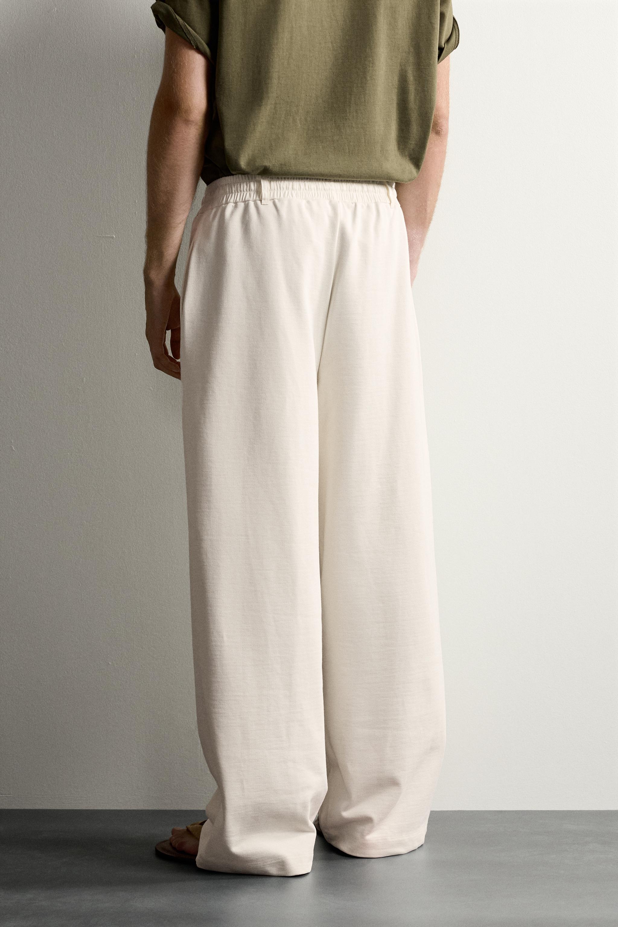 Мужские брюки Zara CONTRAST WAIST JOGGER PANTS — фото 3
