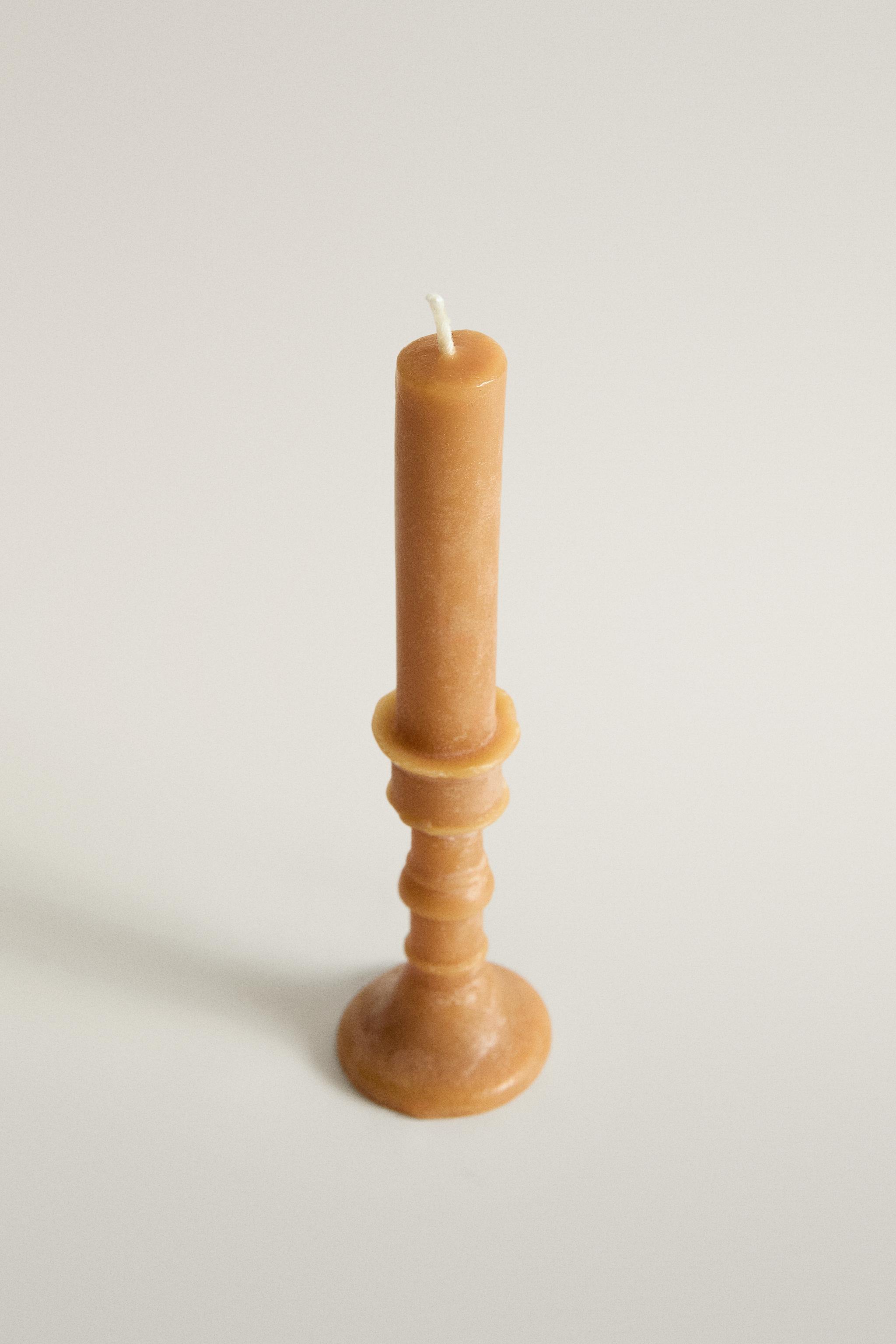 WHITE LOTUS CANDLESTICK DECORATIVE CANDLES (PACK OF 3)