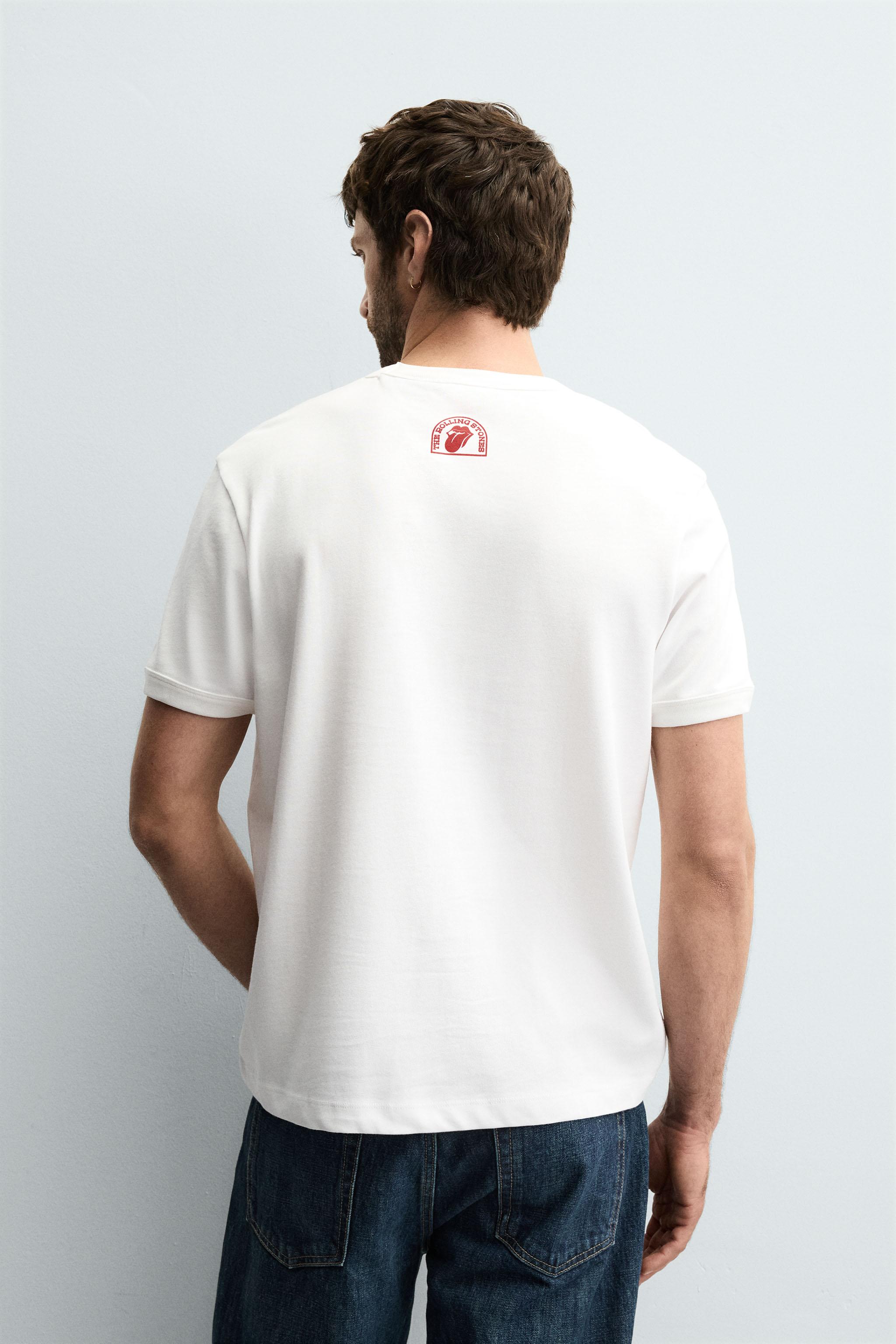 THE ROLLING STONES ® T-SHIRT - Oyster-white | ZARA United States