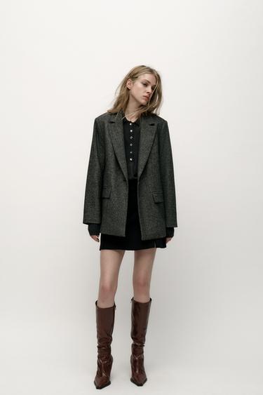 Zara THIN HEELED BOOTS - Chocolate Brown - Image 0