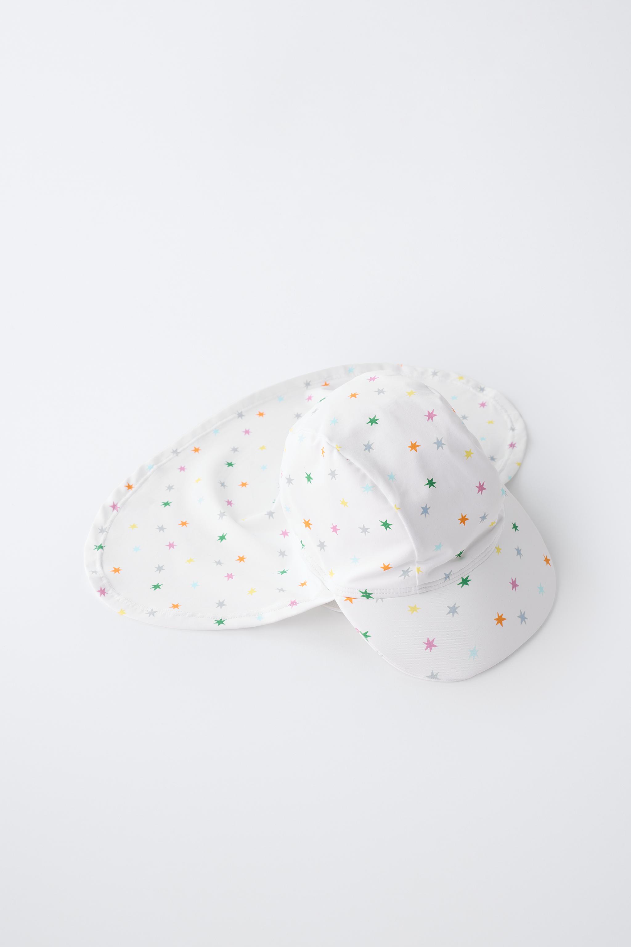 Детские головные уборы Zara STAR SWIM HAT WITH NECK FLAP — фото 2
