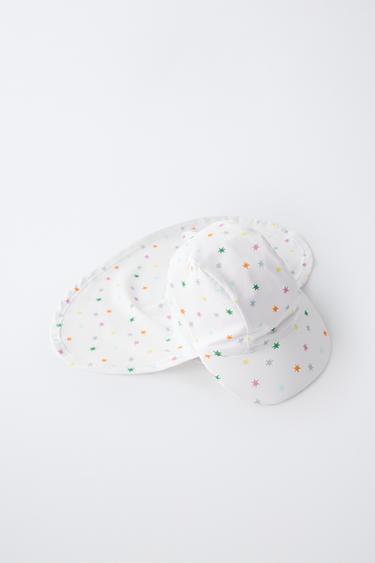BONNET DE BAIN COUVRE-NUQUE ÉTOILES - Multicolore de Zara - Image 1