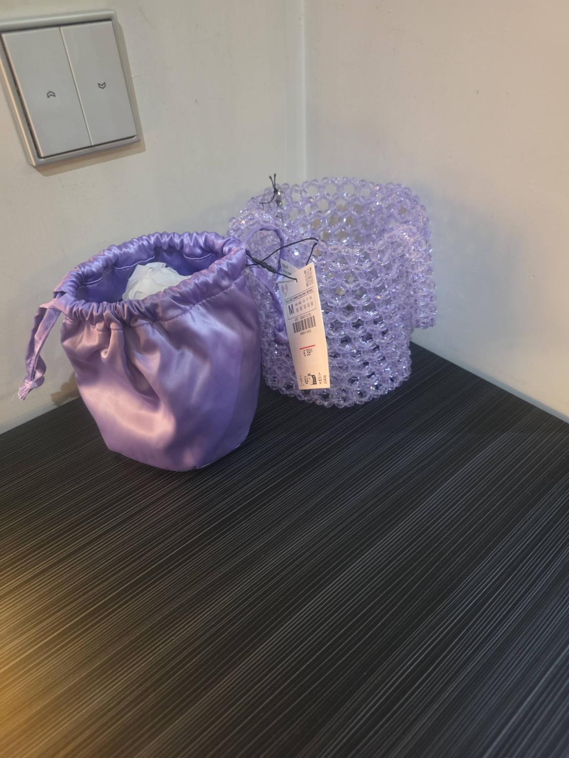 BEADED CYLINDRICAL BUCKET BAG - Image 4