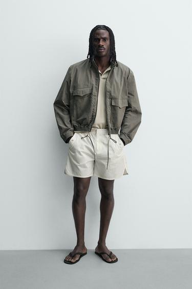 CROPPED-FUNKTIONSJACKE - Taupegrau von Zara - Bild 0