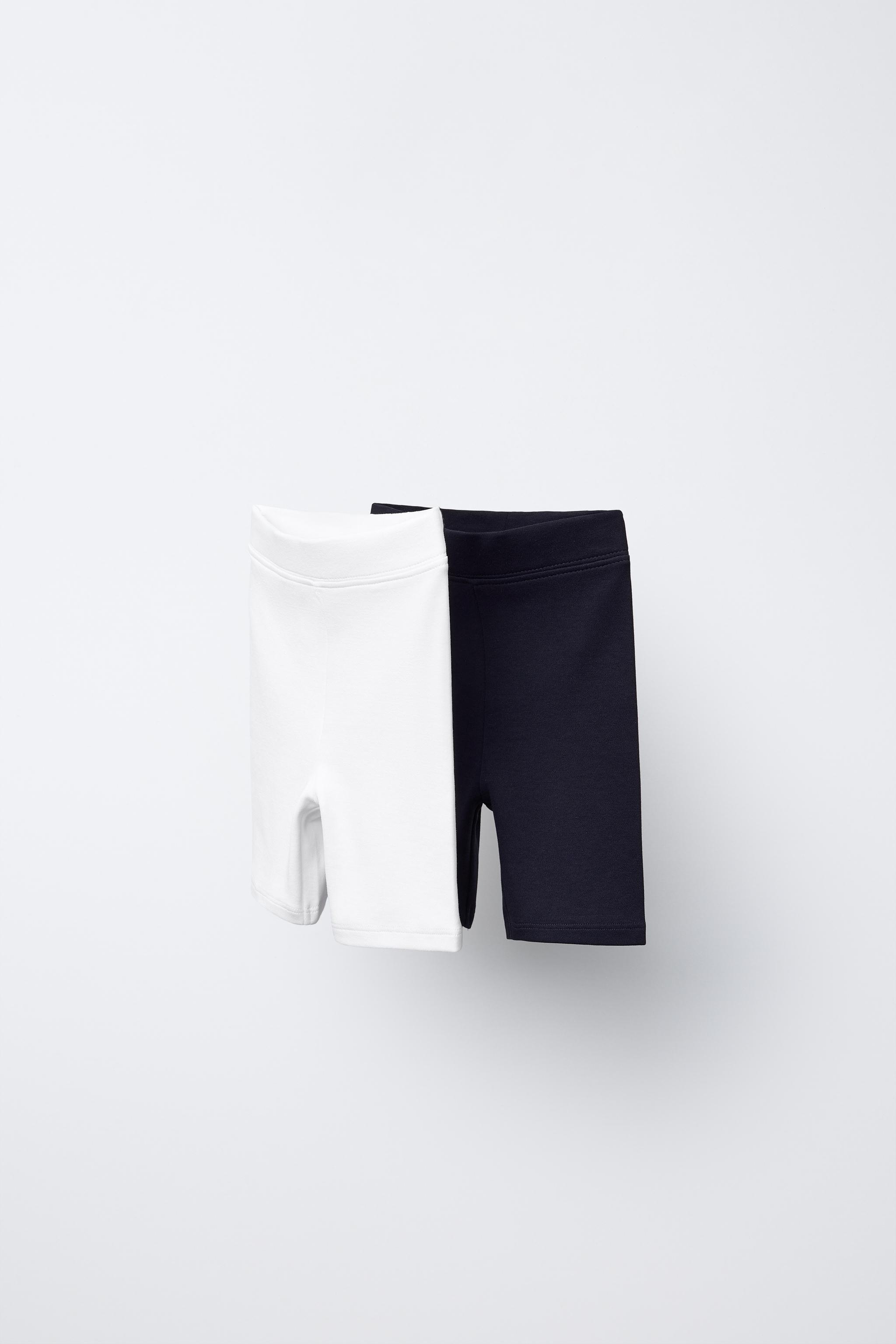 LOT DE DEUX LEGGINGS DE CYCLISTE UNIS Bleu marine ZARA France