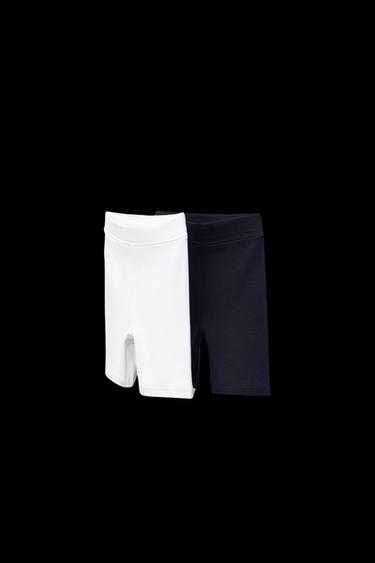 TWO-PACK OF PLAIN CYCLING LEGGINGS - Navy blue by Zara - Image 0