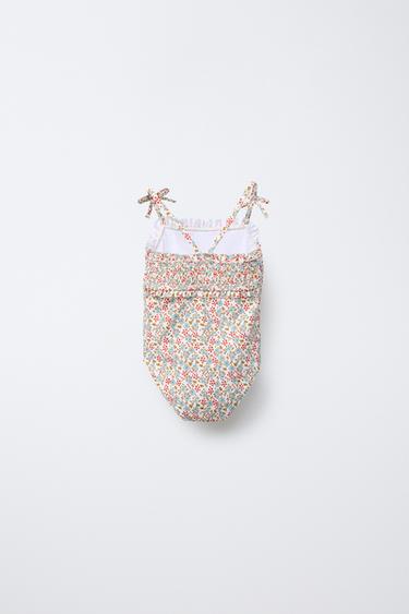 2-6 YEARS/ SMOCKED FLORAL SWIMSUIT - Multicoloured by Zara - Image 1