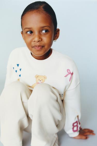 SUDADERA ESTAMPADA - Crudo de Zara