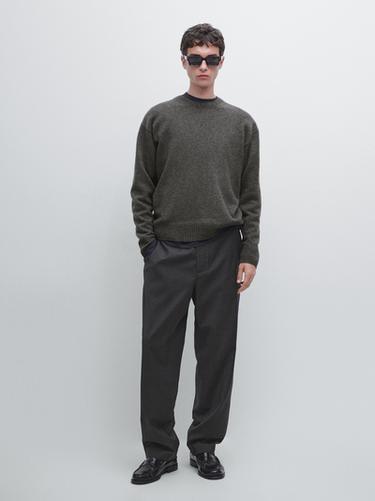 Zara 100% cashmere knit sweater - Mid-gray - Image 0