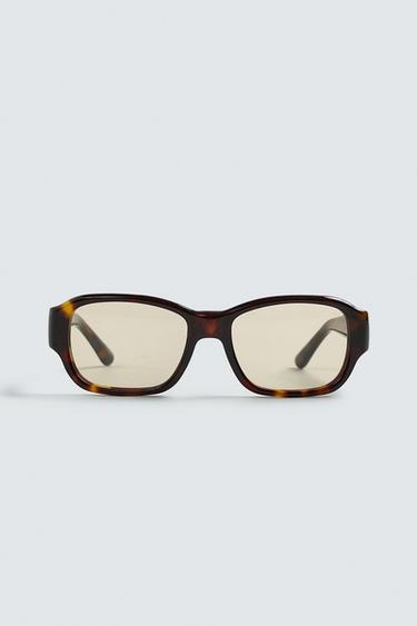 ПРЯМОУГОЛЬНЫЕ СОЛНЦЕЗАЩИТНЫЕ ОЧКИ — ЧЕРЕПАХОВЫЙ от Zara