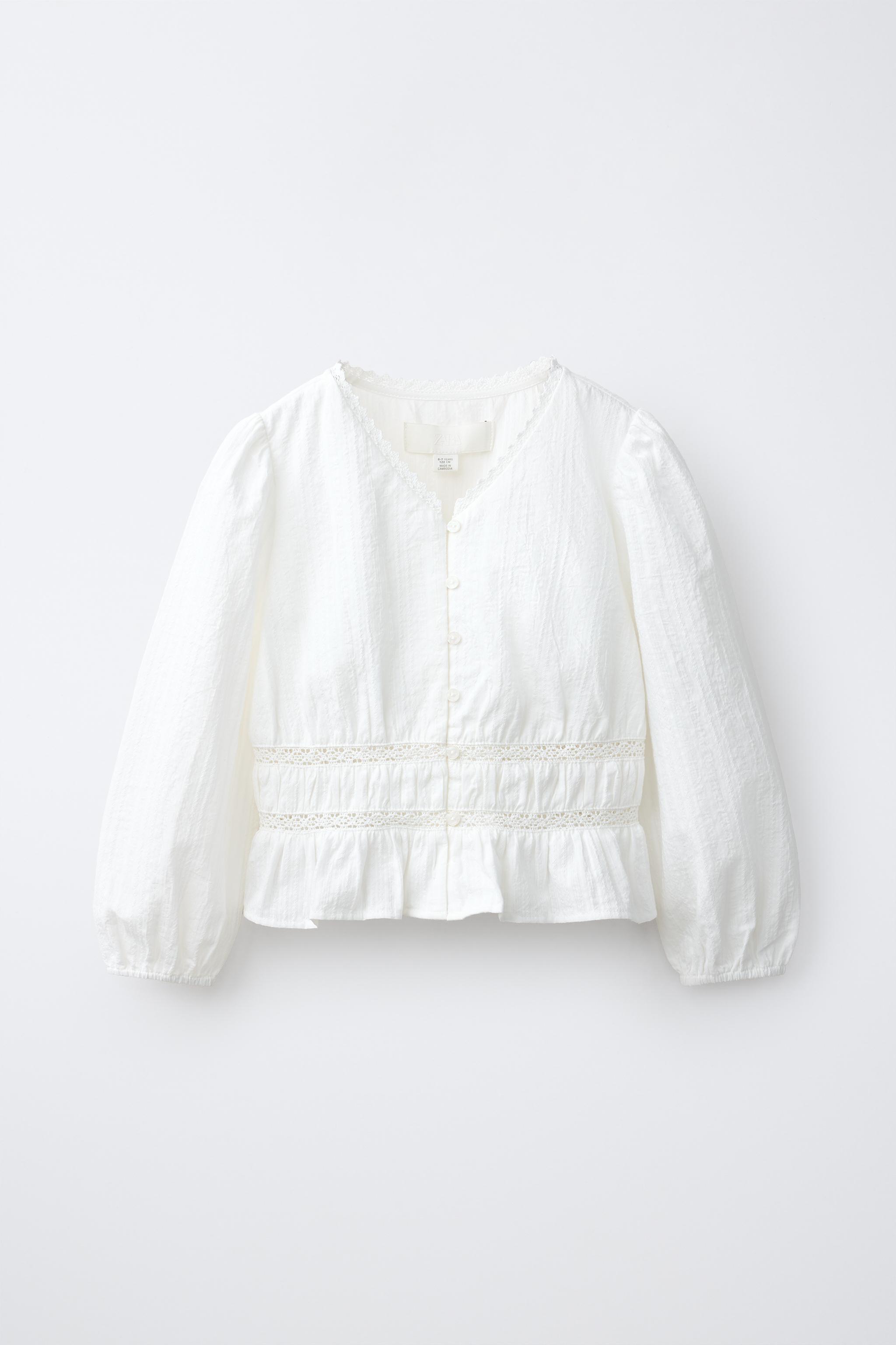 ELASTICIZED ROMANTIC SHIRT