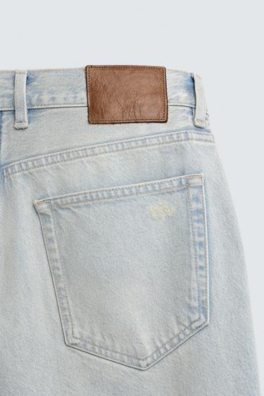 RELAXED FIT DENIM BERMUDA SHORTS - Light blue by Zara - Image 8