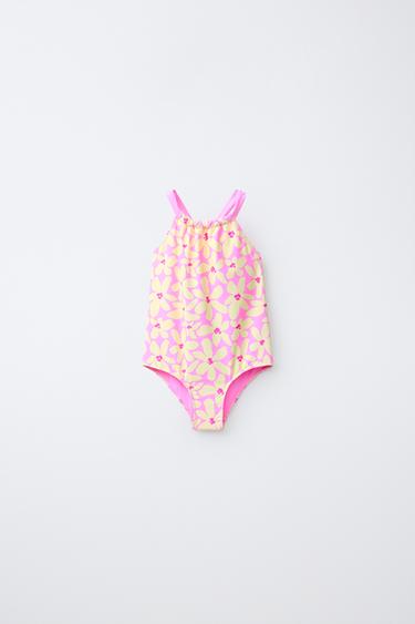 1-6 YEARS/ FLORAL PRINT SWIMSUIT - Pink by Zara - Image 0