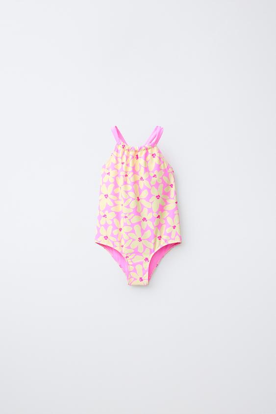 1-6 AÑOS/ BAÑADOR ESTAMPADO FLORES - Rosa de Zara - Imagen 0