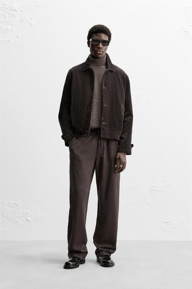 RELAXED FIT JOGGER TROUSERS - Chocolate by Zara - Image 0