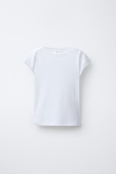 CAMISETA BÁSICA - Blanco de Zara - Imagen 0