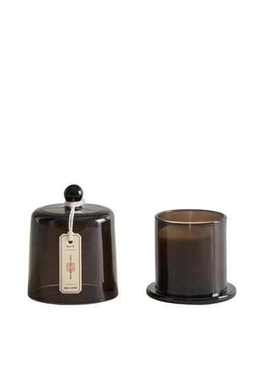 Zara (140 G) CUIR NUIT SCENTED CANDLE - charcoal gray
