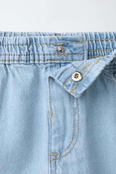 TAPERED WIDE JEANS - Light blue by Zara - Image 2