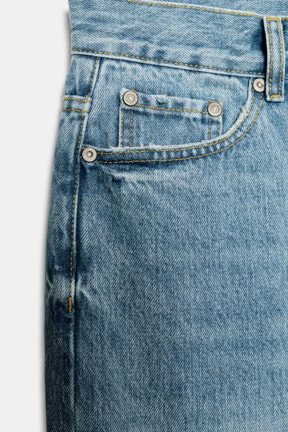 JEAN ZW COLLECTION RELAXED FLARE TAILLE BASSE - Bleu clair de Zara - Image 6