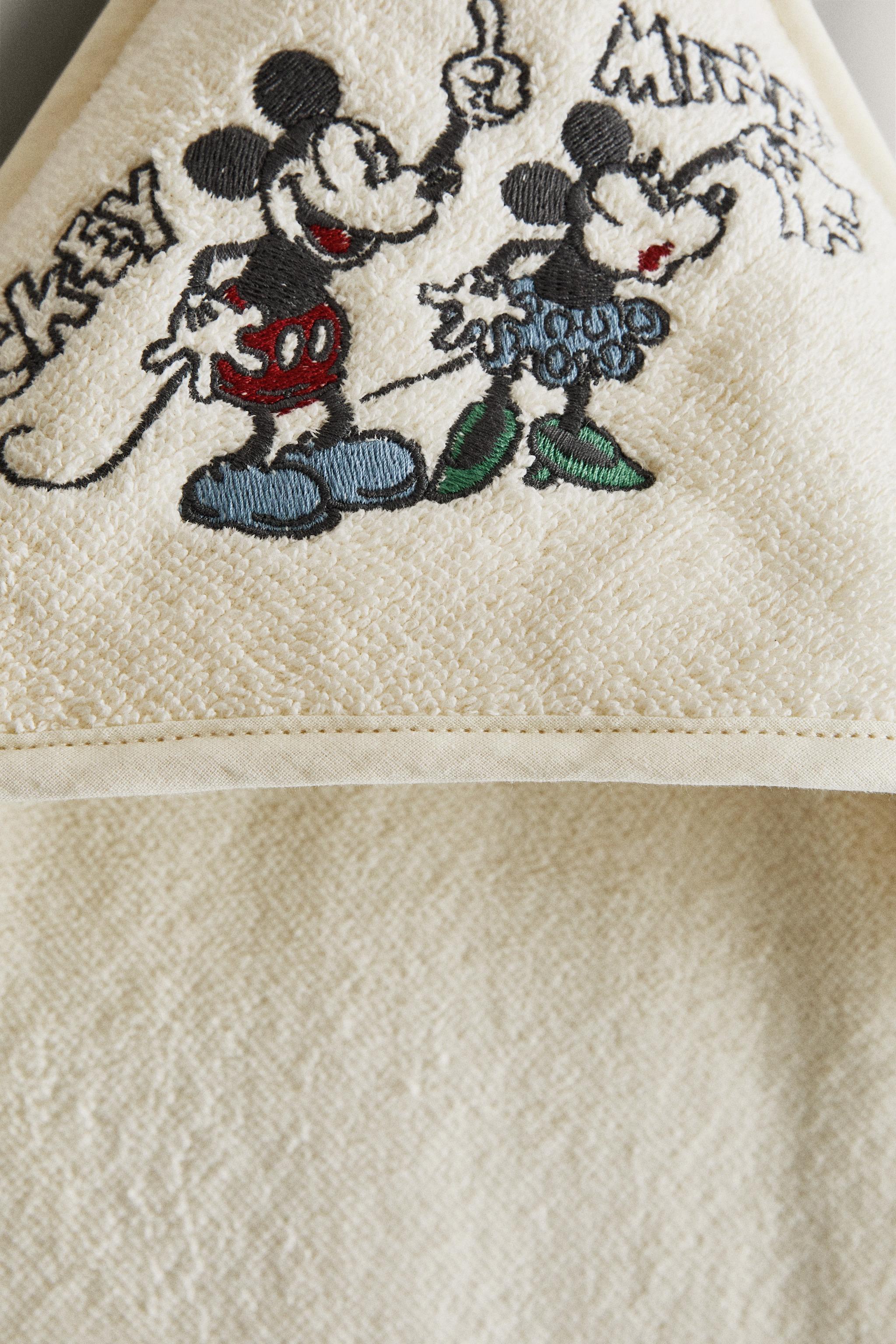 MICKEY & MINNIE ©DISNEY TERRYCLOTH HOODED BATH TOWEL
