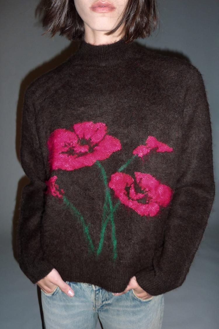 Jersey punto flores