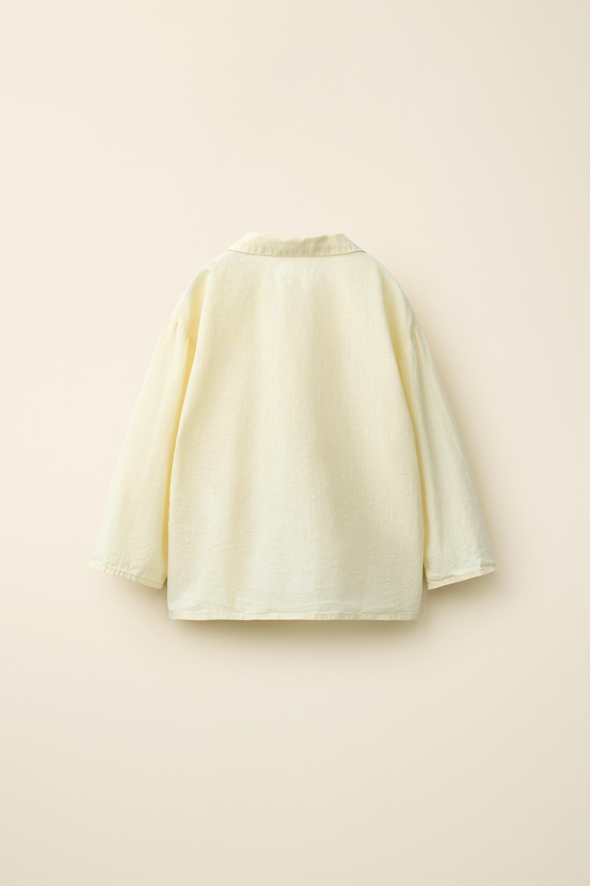 Детские рубашки Zara PLEATED SHIRT CREATED BY CARAMEL LONDON X — фото 3
