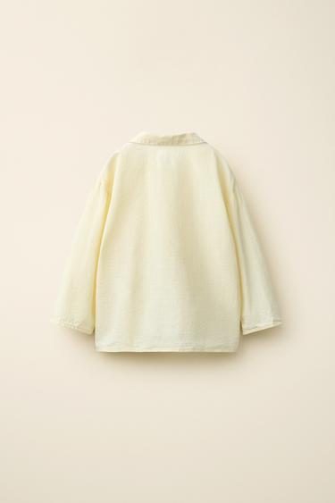 CHEMISE PLIS CRÉÉE PAR CARAMEL LONDON X ZARA - Citron vert de Zara - Image 1