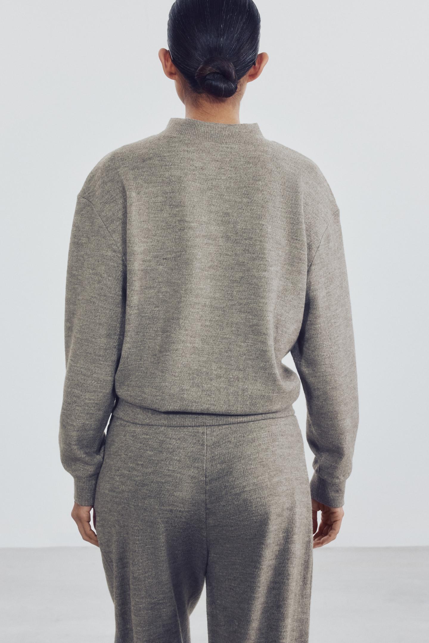 Женская толстовка Zara Soft, цвет: Серый меланжевый — фото 3