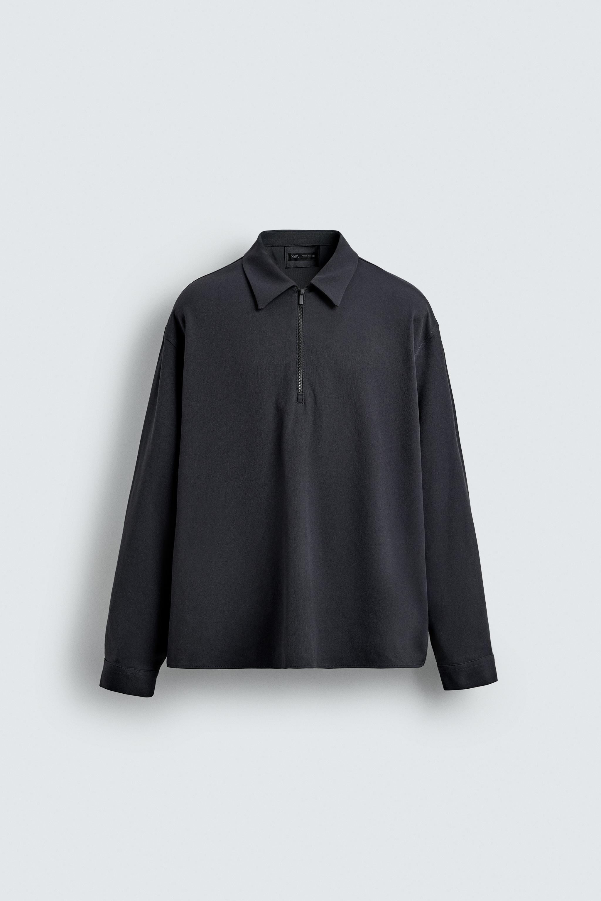 ビスコースポロシャツ - ダークグリーン | ZARA Japan / 日本