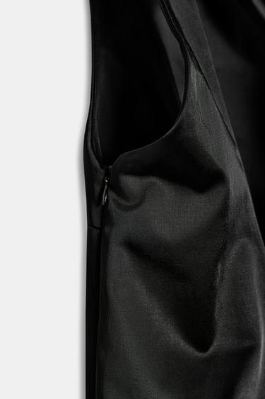 TOP SATINÉ SANS MANCHES ZW COLLECTION - Noir de Zara - Image 10