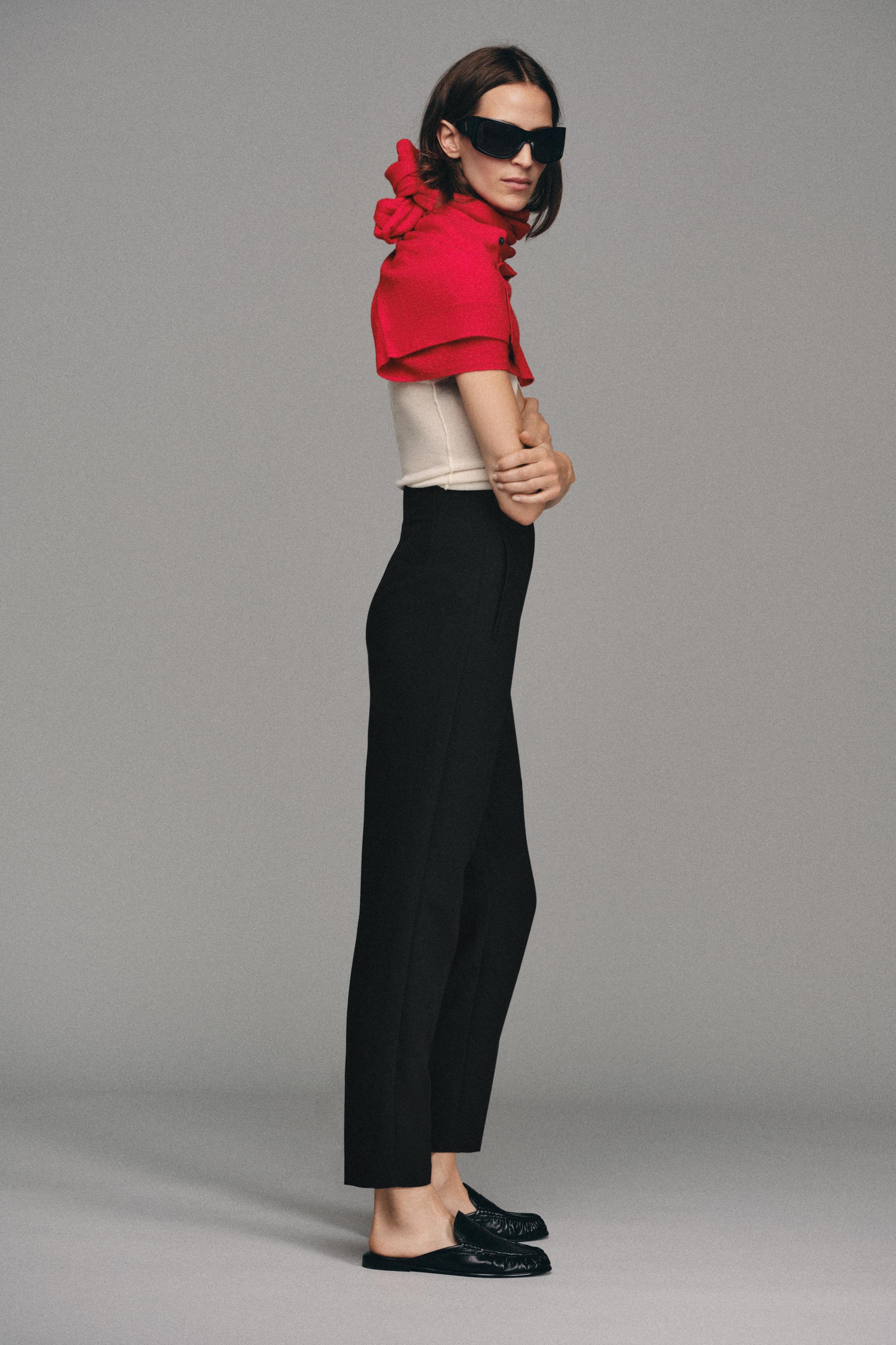 Женские брюки Zara HIGH-WAISTED PANTS — фото 4