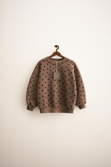 ZARA TIMELESS - سويت شيرت بطبعة منقطة - 005 الخاص بـ Zara