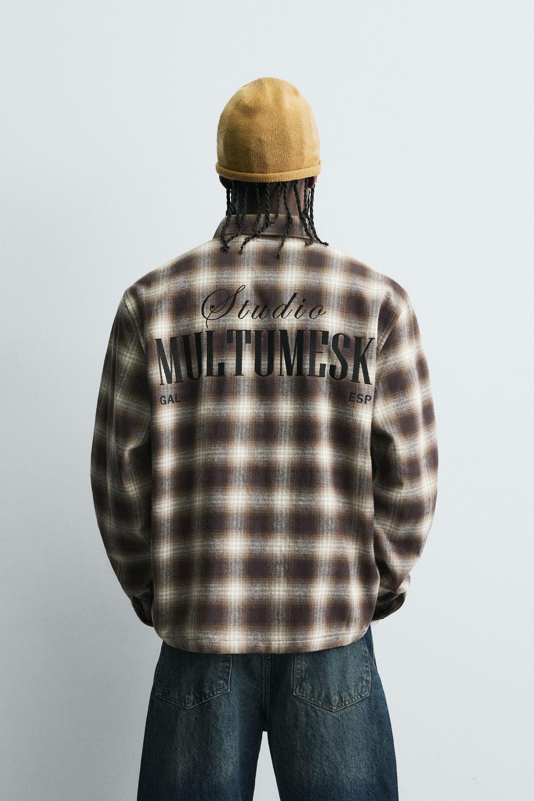 PLAID EMBROIDERED SHIRT