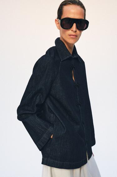 VESTE EN JEAN BRANDENBOURGS ZW COLLECTION - Bleu de Zara