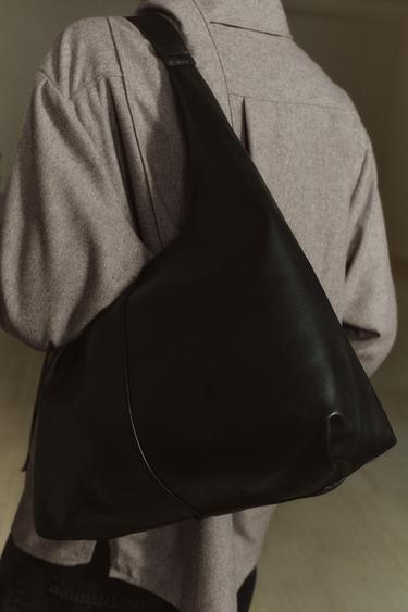Zara 素面購物包 - 黑色