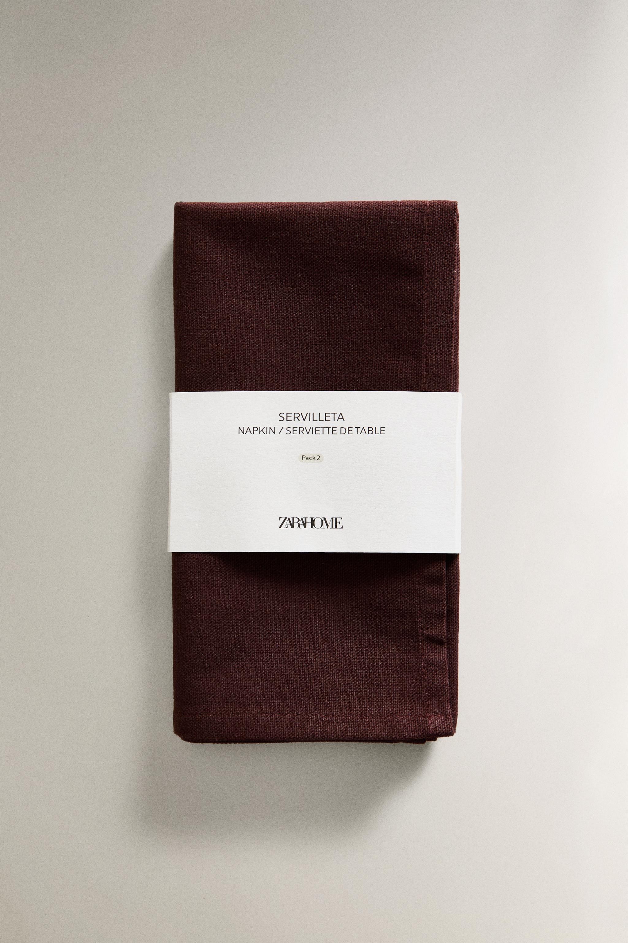 SERVIETTE DE TABLE COTON DÉLAVÉ